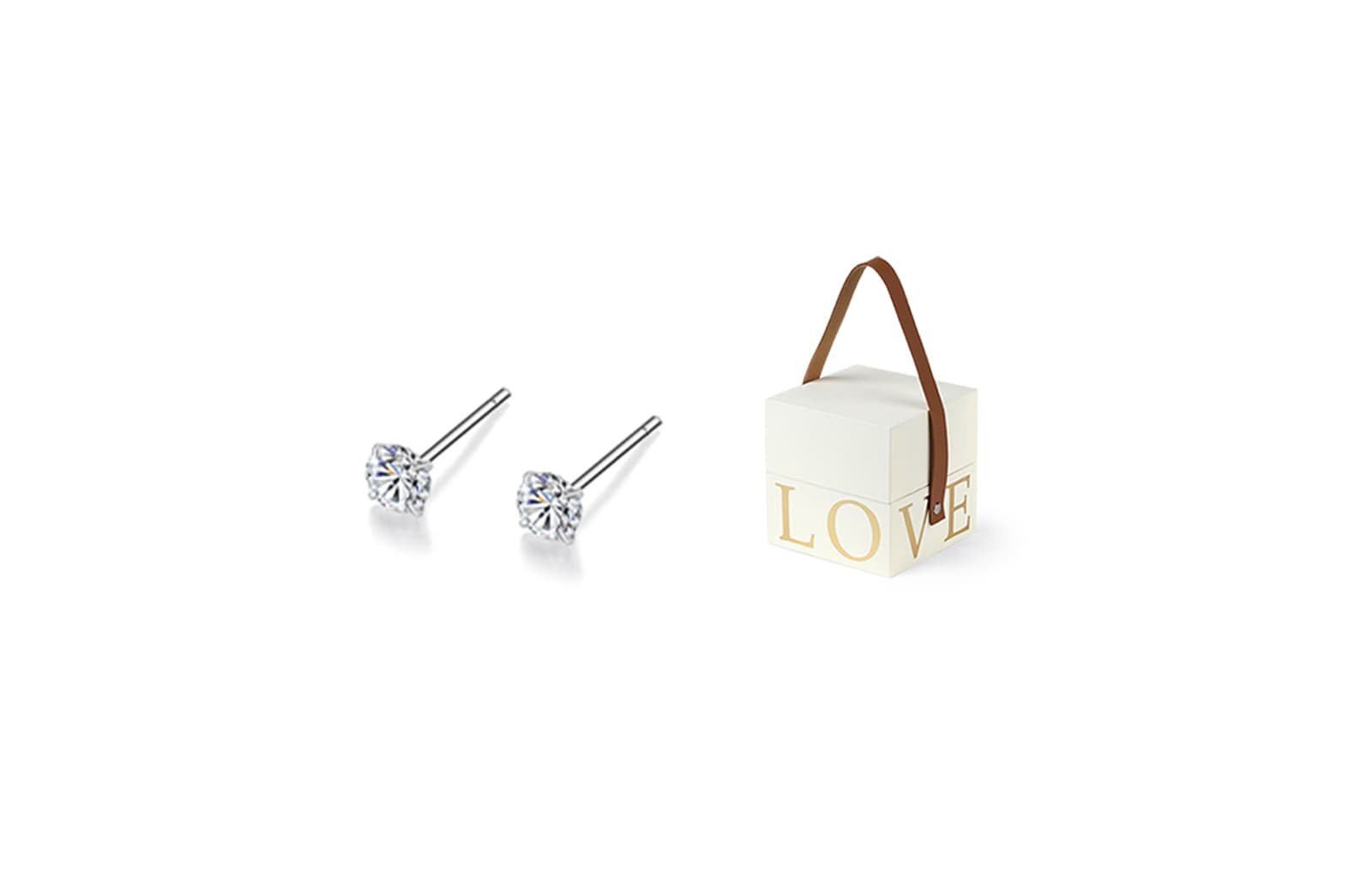 Женские серьги-гвоздики MISS TooYA из стерлингового серебра