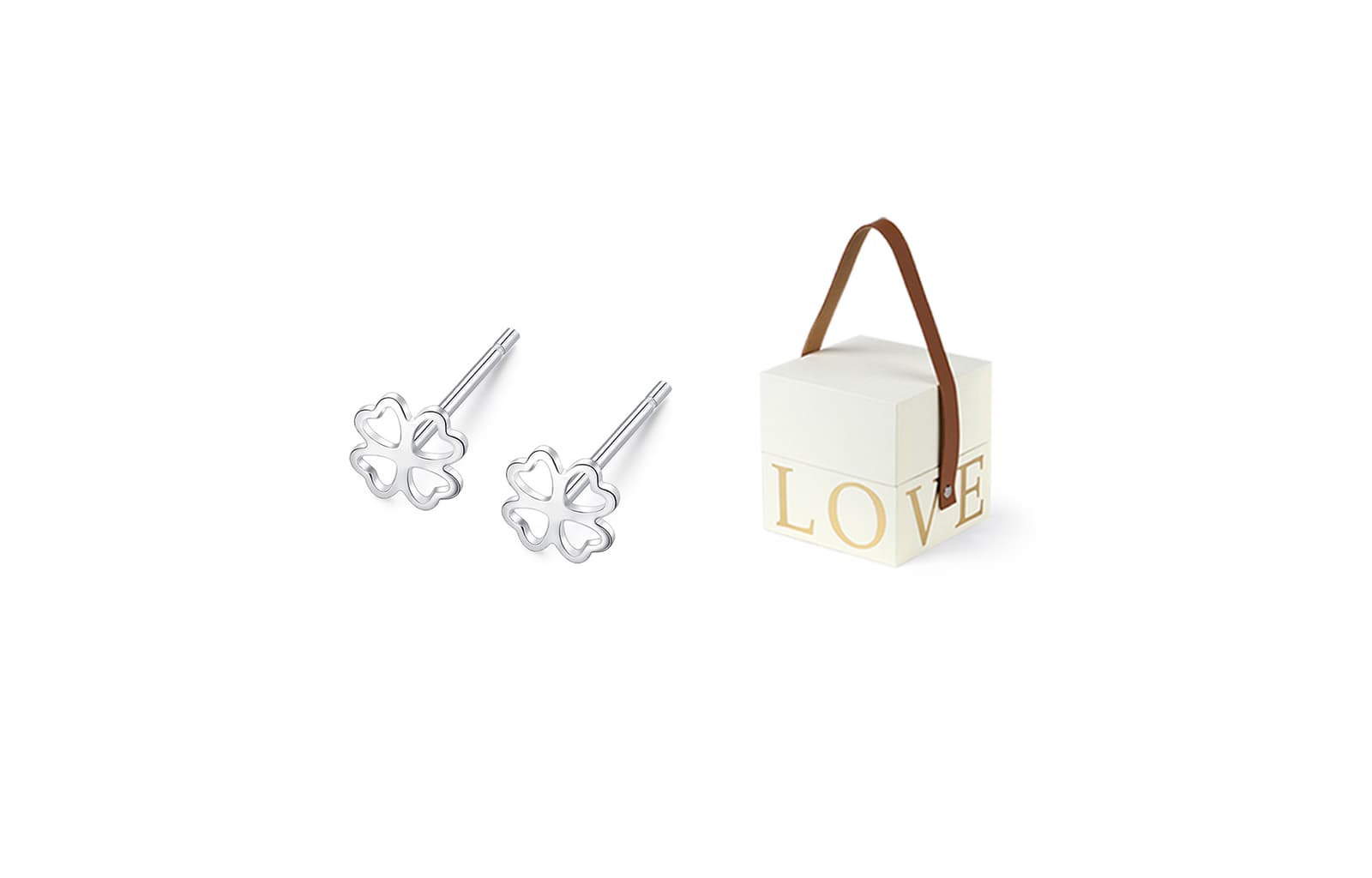 Женские серьги-гвоздики MISS TooYA из стерлингового серебра