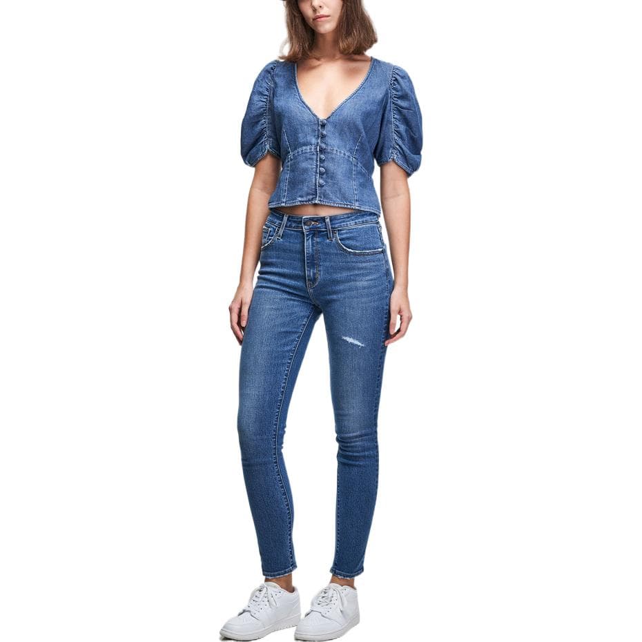 Брюки Levis Slim Fit Джинсы женские синие