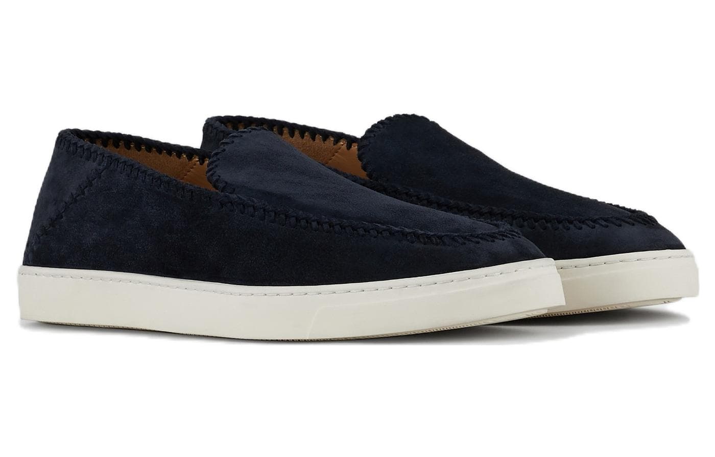 Кроссовки-слипоны с круглым носком Giorgio Armani