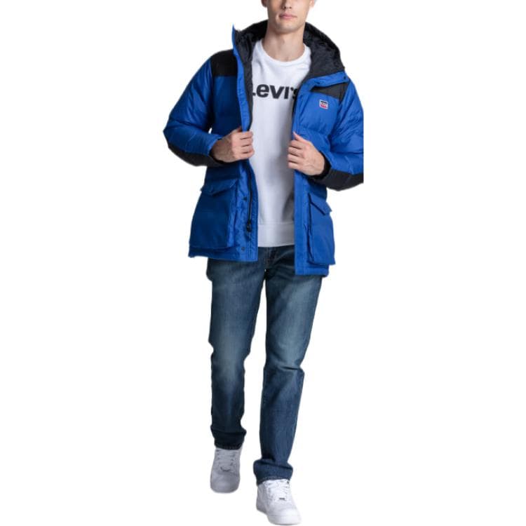 Пуховики Levis мужские синие