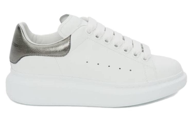 Женские оверсайз-кроссовки Alexander McQueen «Bleach White Silver»