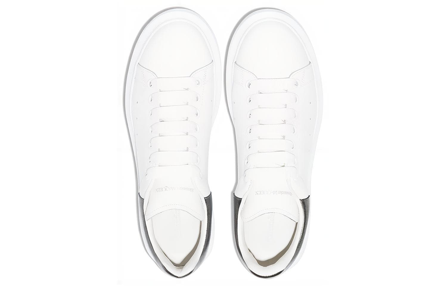 Женские оверсайз-кроссовки Alexander McQueen «Bleach White Silver»