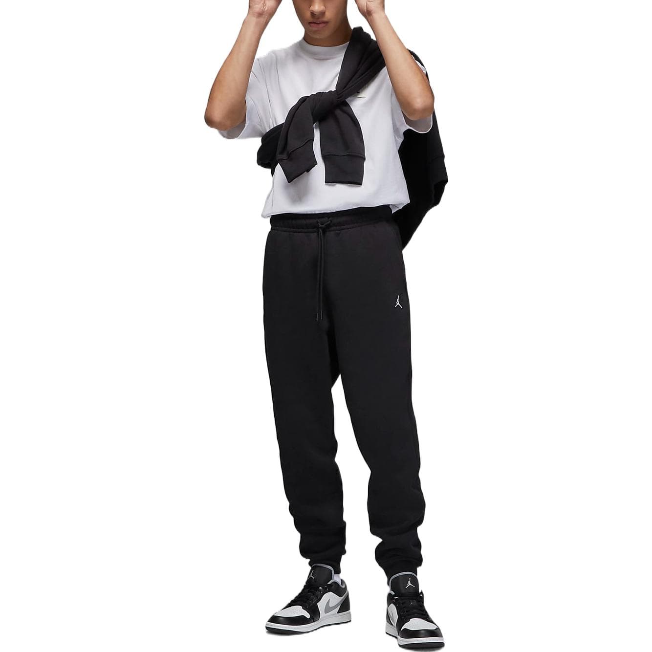 Мужские трикотажные спортивные штаны Jordan черные