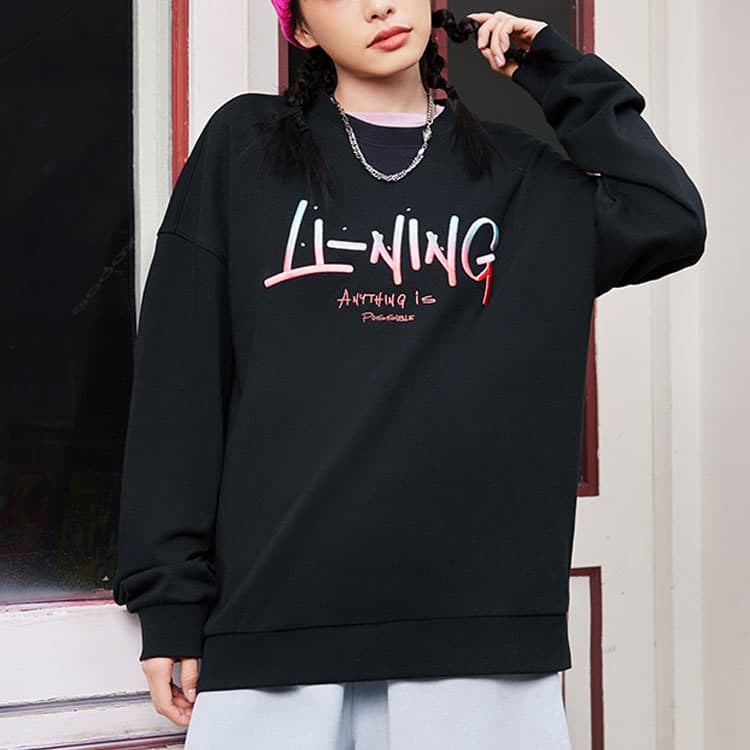 Толстовка LiNing Sports Life Collection унисекс, черная