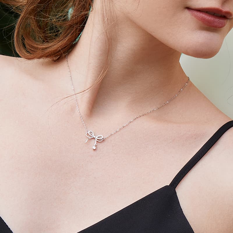 Ожерелья из стерлингового серебра 925 пробы DAISY BEAUTY, женские серебряные