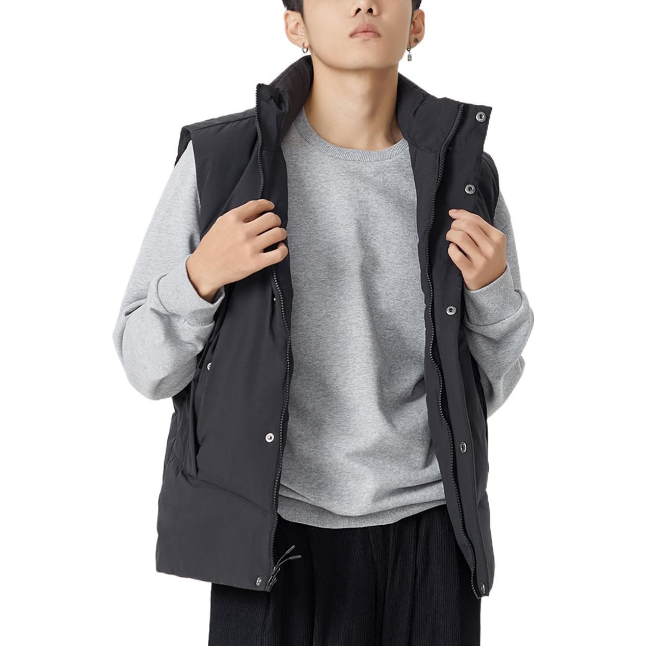 Мужской пуховый жилет New Balance черный