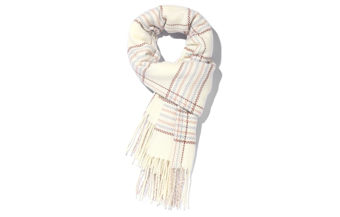 Clect полиэстеровые вязаные шарфы женские белые