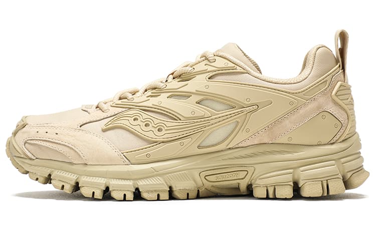 Saucony Cohesion Armor Wear resistant And Lightweight Low top Running Shoes Unisex Sand Special Gift Box