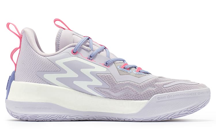 361° Big3 3.0 Pro Dinwiddie PE износостойкие нескользящие высокие баскетбольные кроссовки мужские гиацинтовый фиолетовый