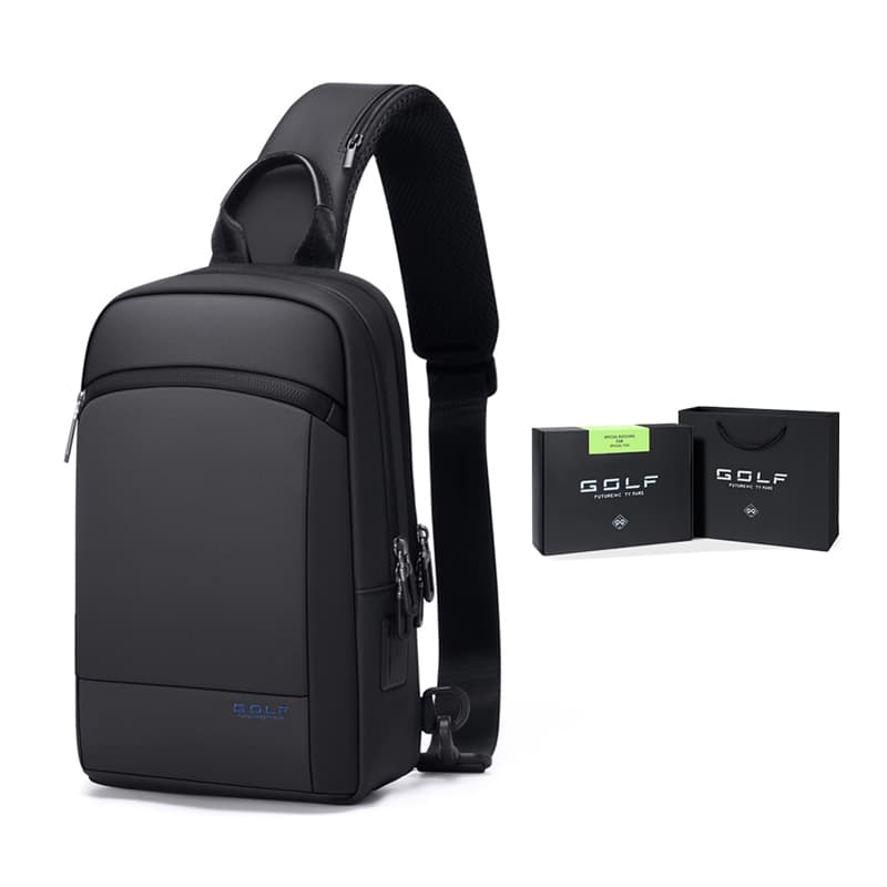 Оксфордская сумка для ноутбука GOLF, сумка через плечо, сумка через плечо, поясная сумка, слинг-сумка Туба мужская черная