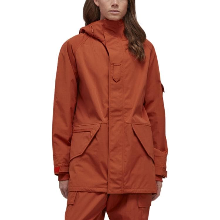 Y-3 Парка Пальто Унисекс Красный