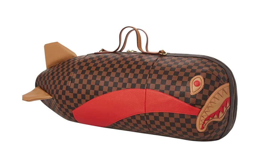 Дорожная сумка SPRAYGROUND из ПВХ, сумка неправильной формы, сумочка Тубы унисекс, коричневые