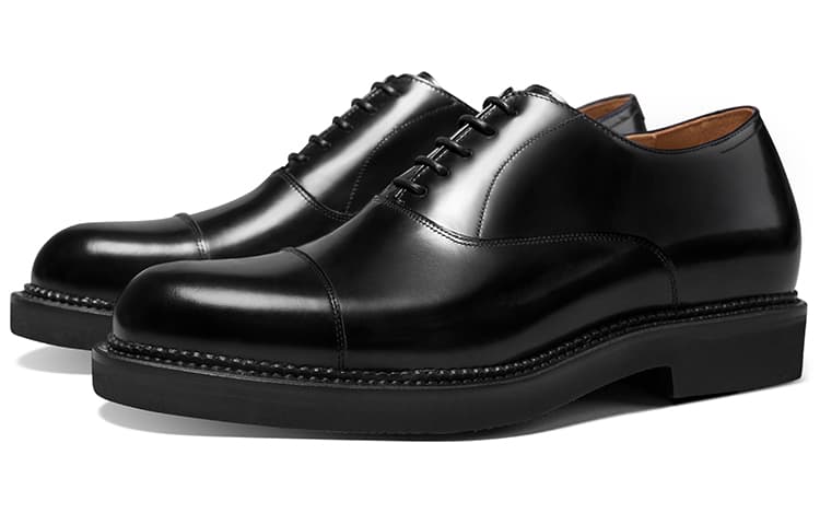 THOM WILLS Британские деловые блестящие оксфорды Классические туфли мужские черные