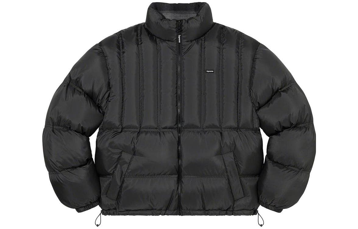 Двусторонняя фланелевая куртка-пуховик Supreme