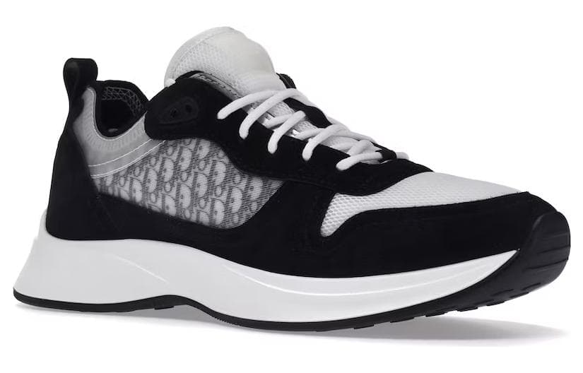 Кроссовки DIOR B25 Oblique из черной замши