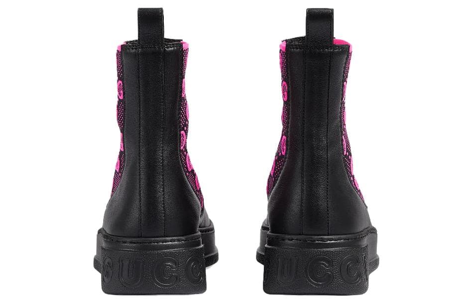 Женские ботинки GUCCI 'GG Jersey Black Fuchsia' Женские