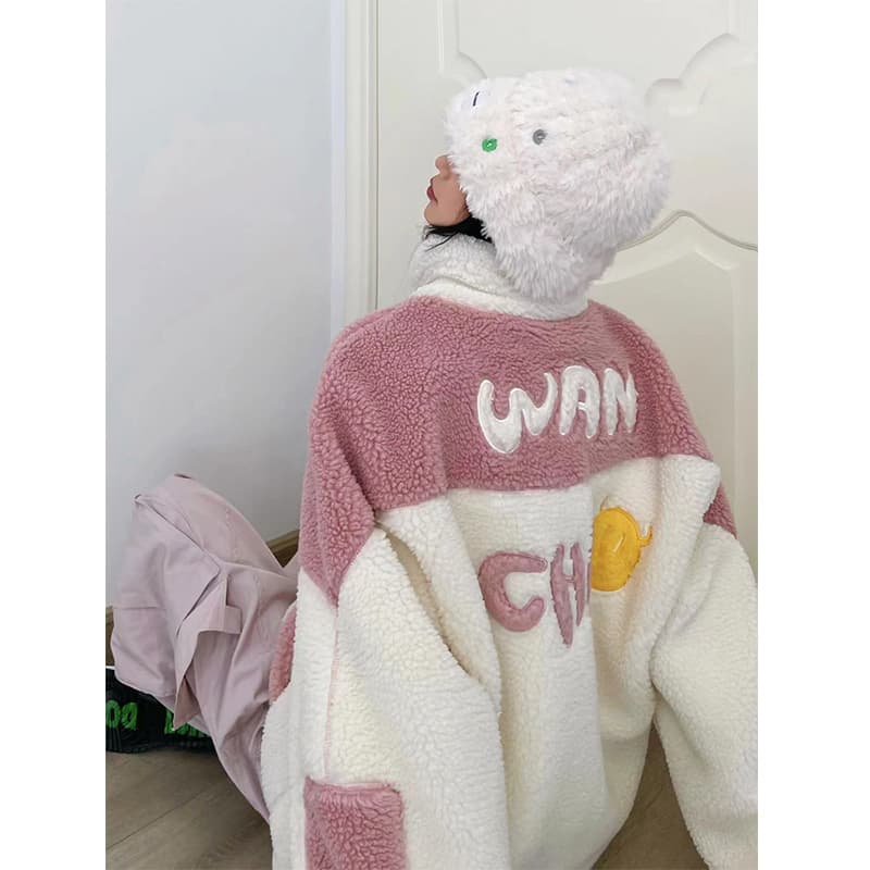 WANCHAO CP Бархатное пальто в корейском стиле унисекс