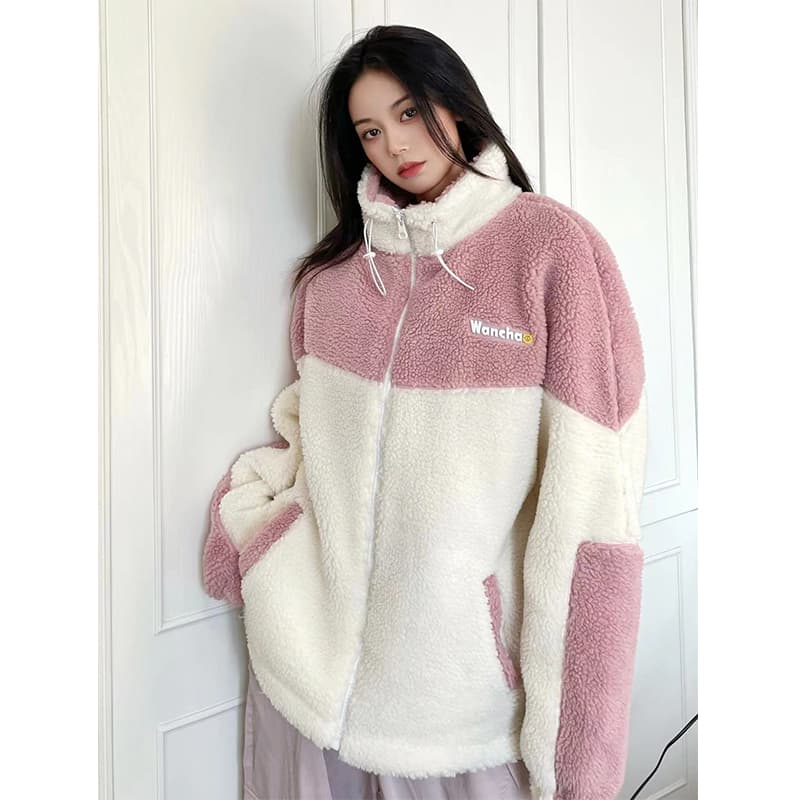 WANCHAO CP Бархатное пальто в корейском стиле унисекс