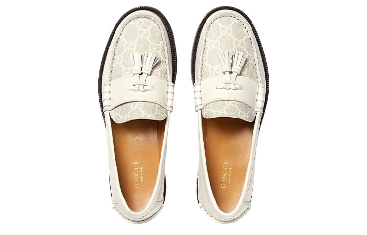 Лоферы GUCCI женские бежевые