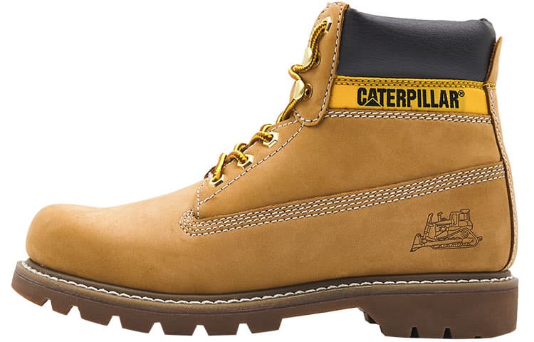 CAT Colorado Series Thermal Waterproof Abrasion Resistant Cushioning Crew Outdoor Boots Men's Yellow