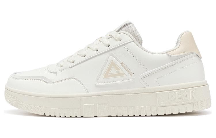 PEAK Air Force 1 Cushioning Coverage Lightweight Breathable Slip-Resistant Low-Top Skateboard Shoes Canvas White