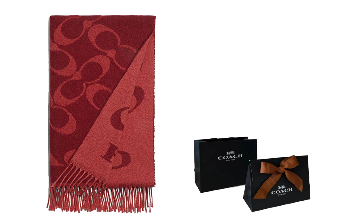 COACH Вязаные шарфы женские