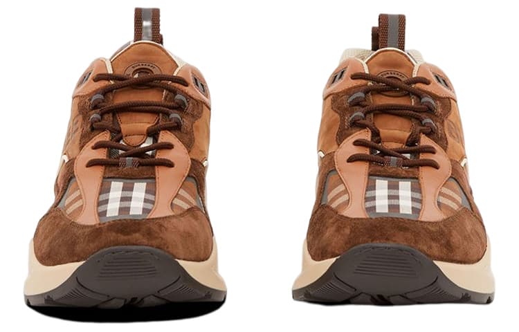 Кроссовки Burberry Sean 'Клетка - Темно-коричневая береза'