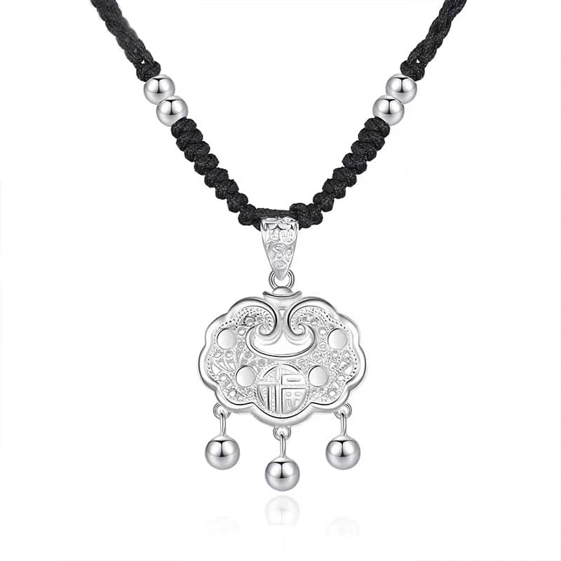 CHIEMOT Alloy Peace Lock Necklace Unisex