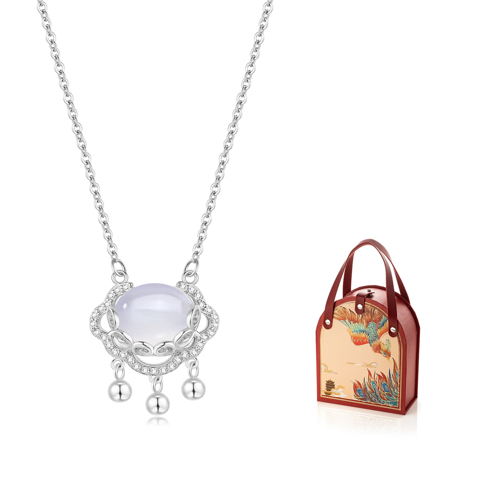 Женские ожерелья Jodie&Kevin из натурального халцедона