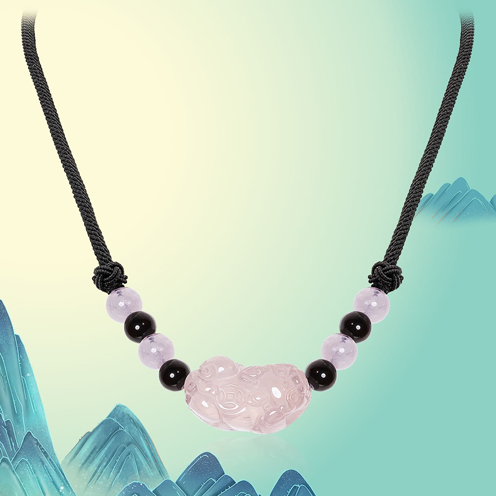 Ожерелья из обсидиана Jodie&Kevin унисекс