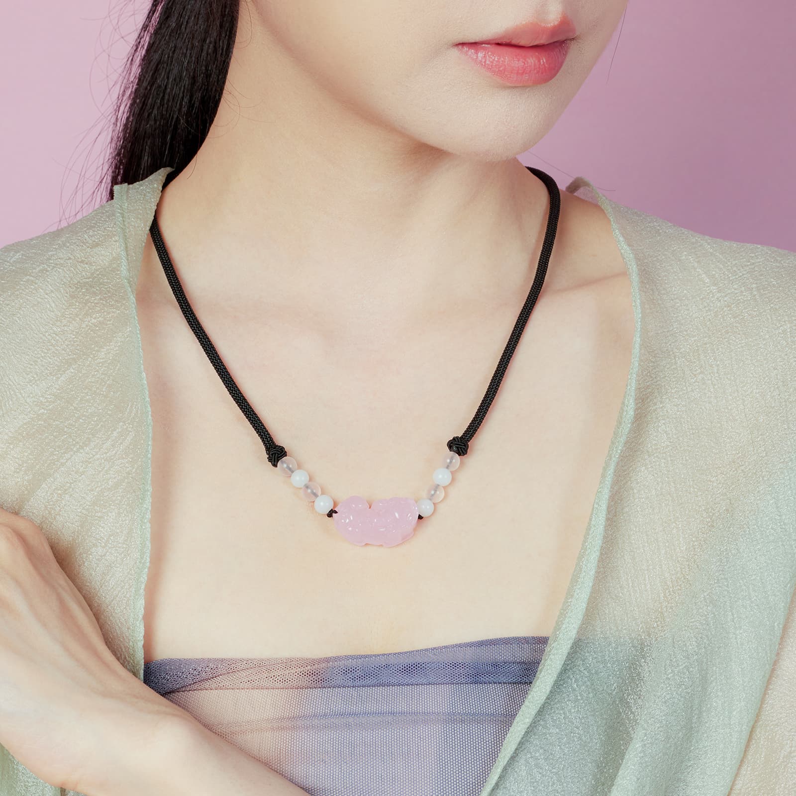 Ожерелья из обсидиана Jodie&Kevin унисекс