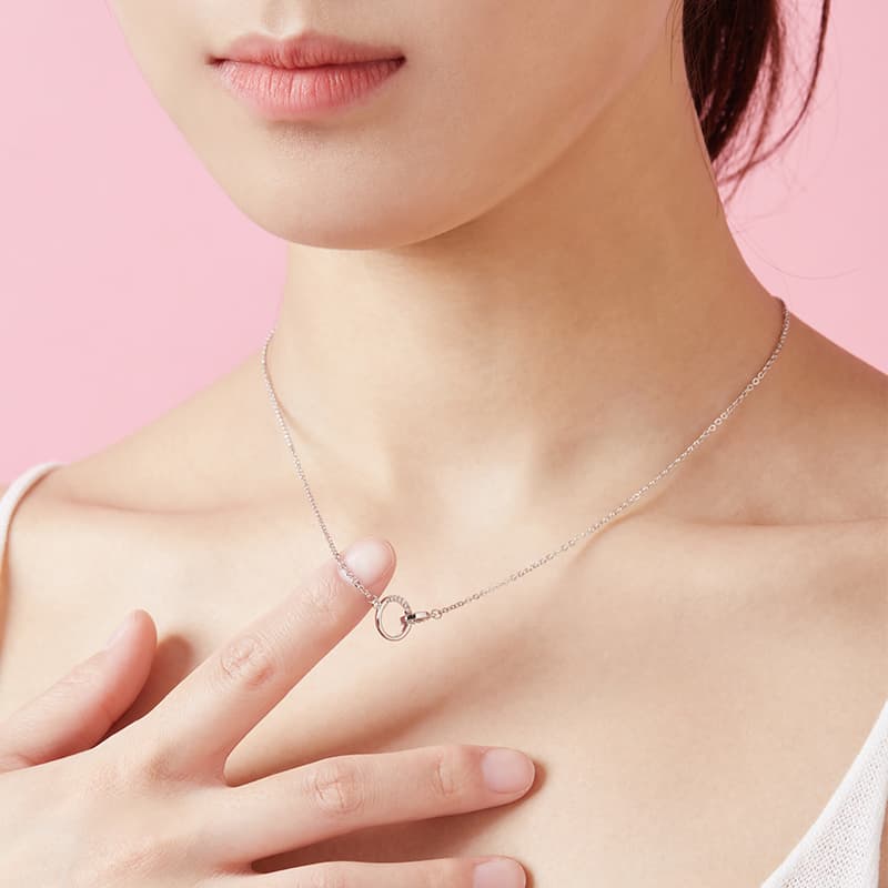 DAISY BEAUTY S925 Серебряные ожерелья женские серебряные