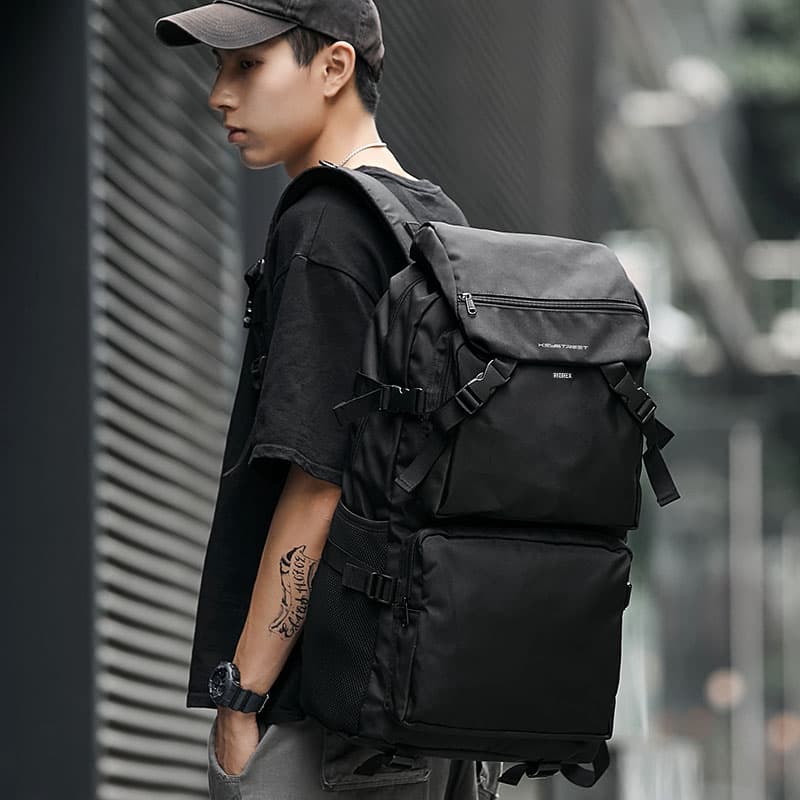 Рюкзак RIOREX тканевый обычный мужской черный