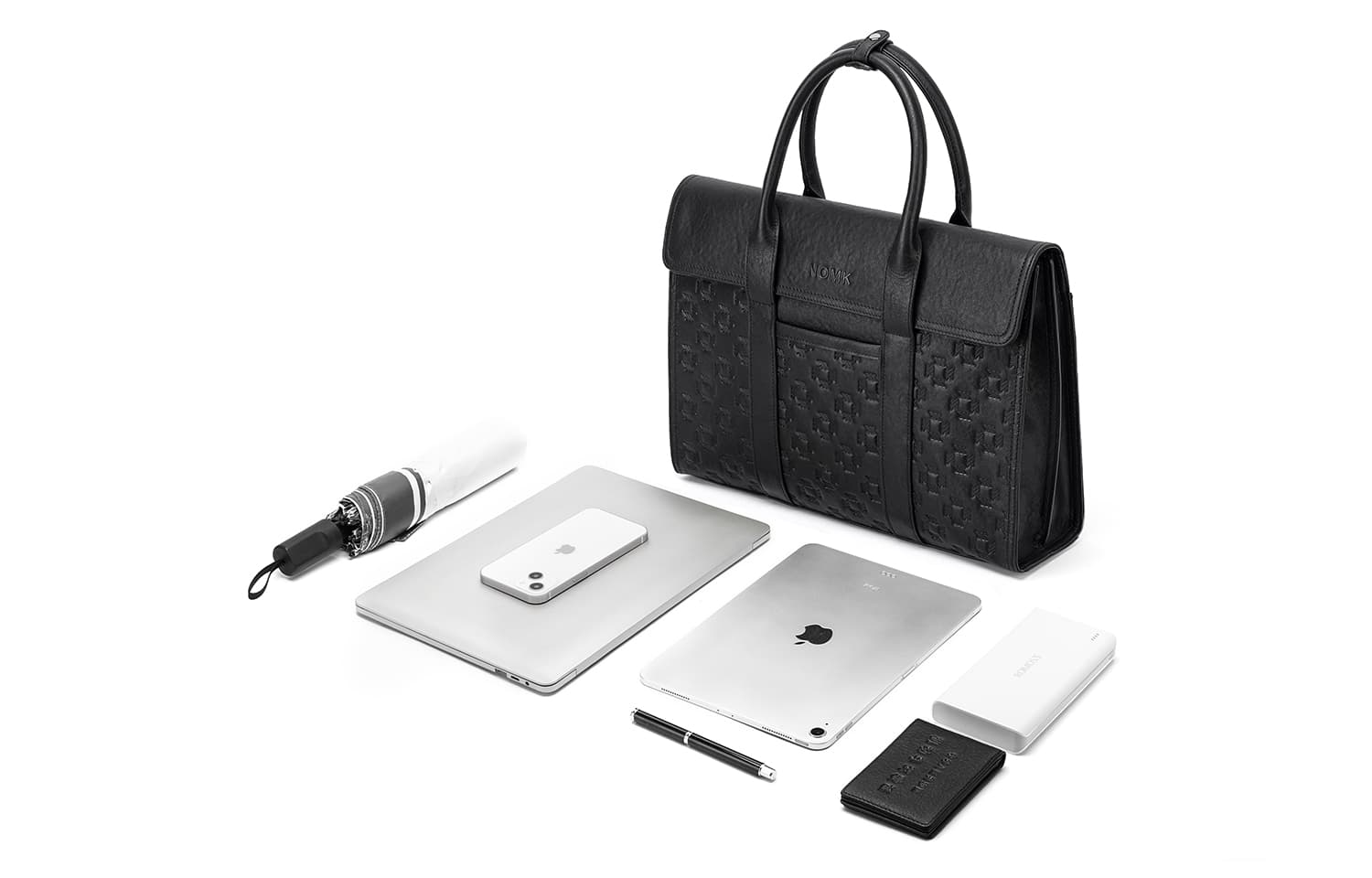 NOMK, верхняя кожа из коровьей кожи, электрическая сумка для ноутбука, сумка через плечо, сумка через плечо, портфель, большой размер, мужской черный