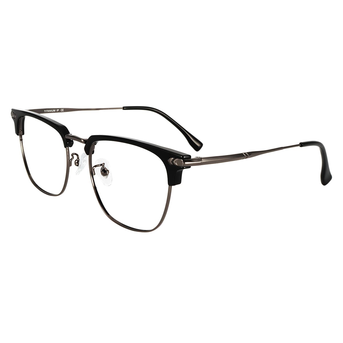 MUZU пластинчатая и металлическая оправа для очков унисекс