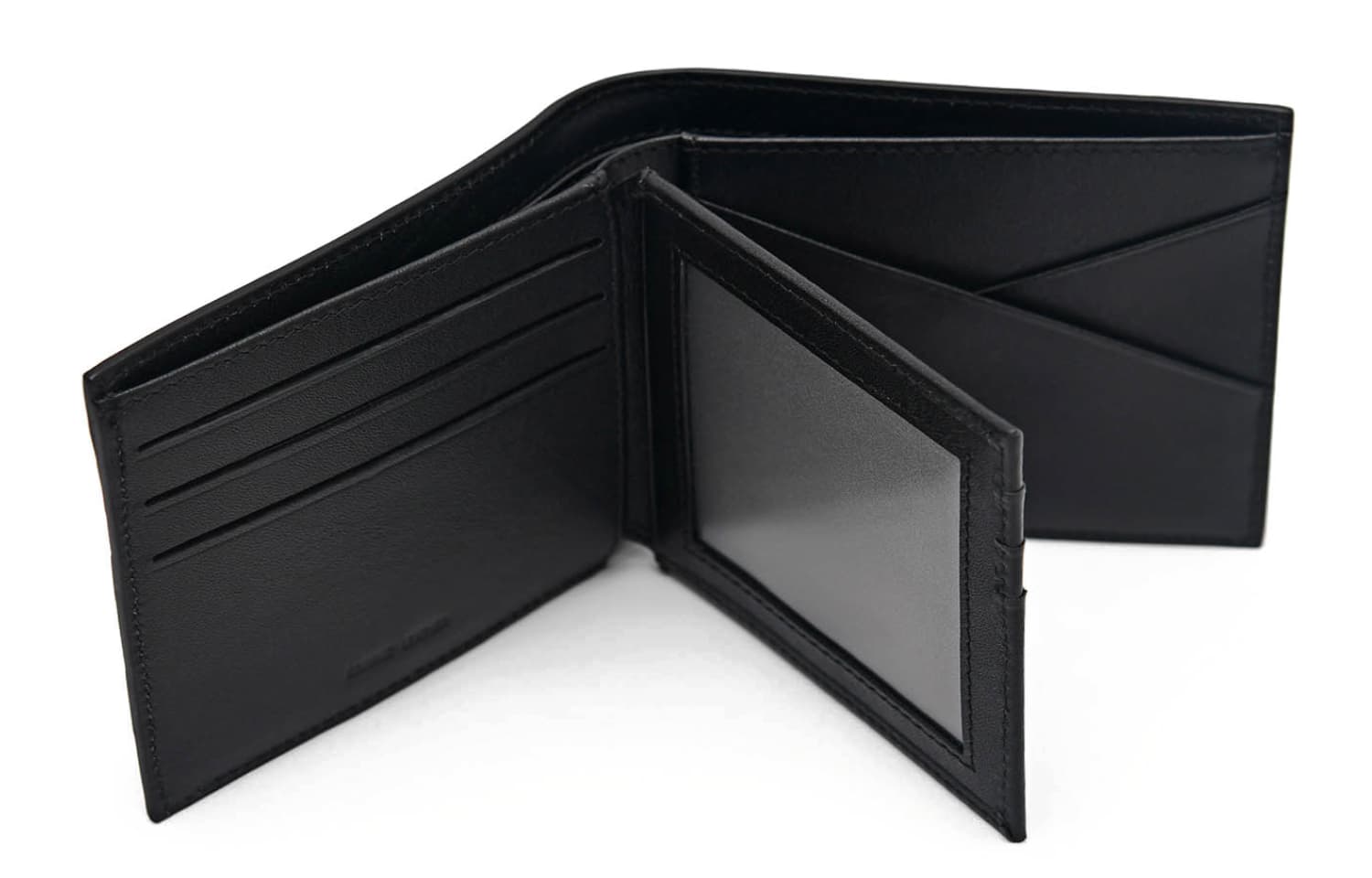 PEDRO Текстильный кошелек для карт из телячьей кожи, мужской, черный/умбра