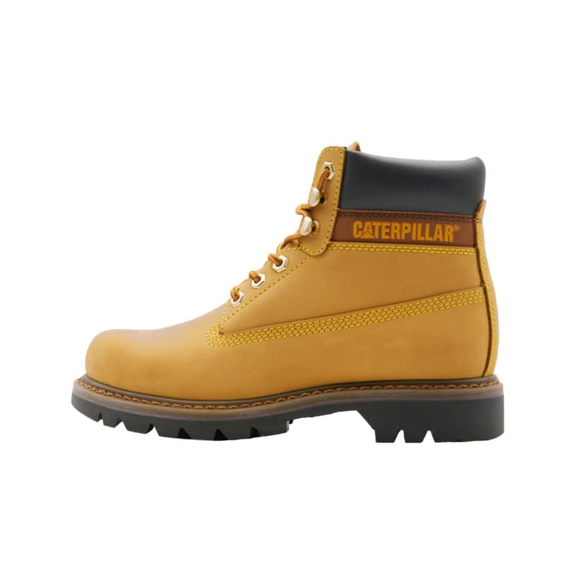 CAT Colorado Series Abrasion Resistant Slip Resistant Crew Outdoor Boots Unisex Yellow