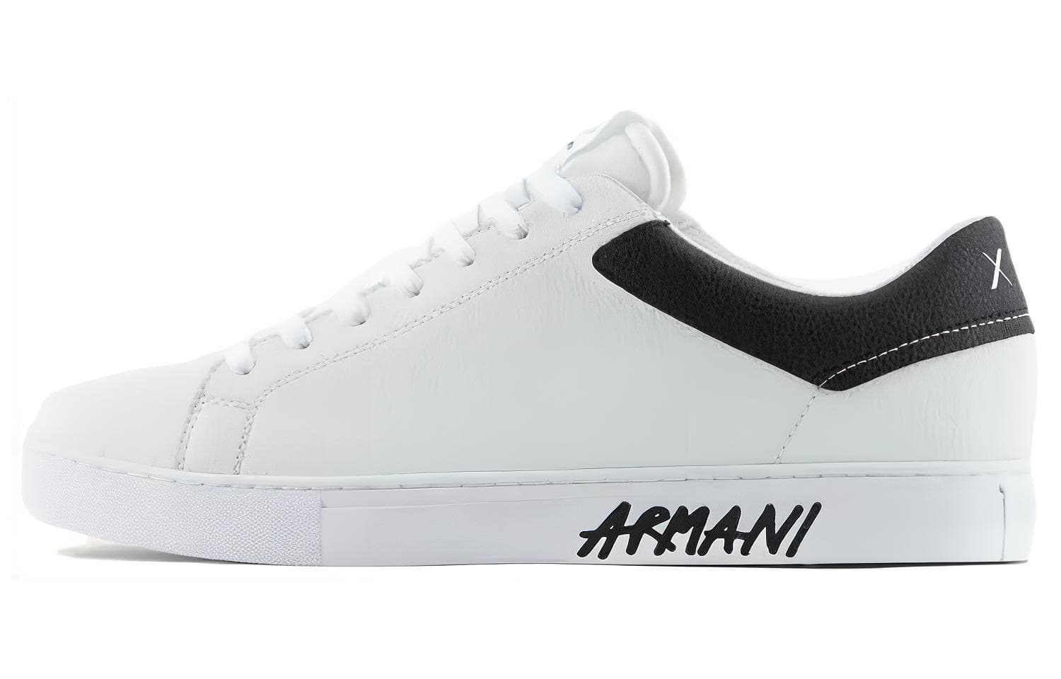 EMPORIO ARMANI Leather Sidewall Logo Sneakers