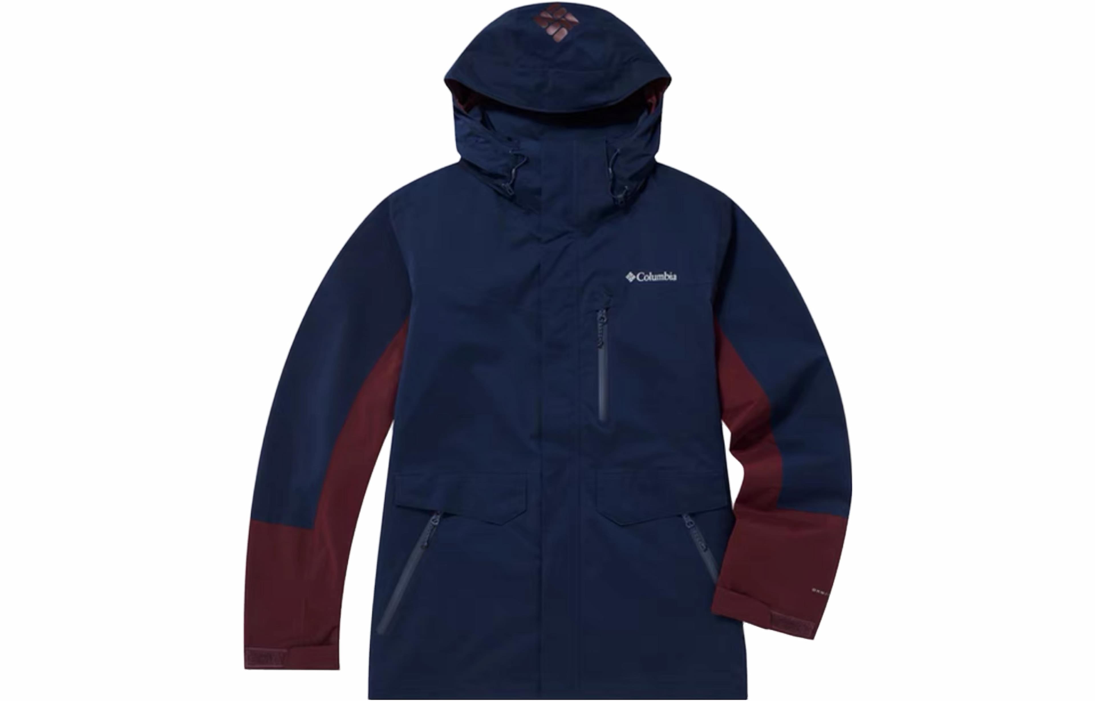 Columbia City Outdoor Collection Outdoor Hiking Water-Resistant Windproof Heat Reflective Windbreaker Jacket Men's Blue