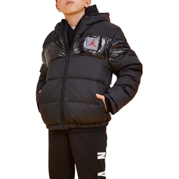 Пуховик Jordan Темно-черный Детский