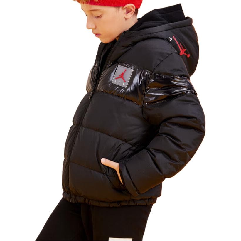 Пуховик Jordan Темно-черный Детский