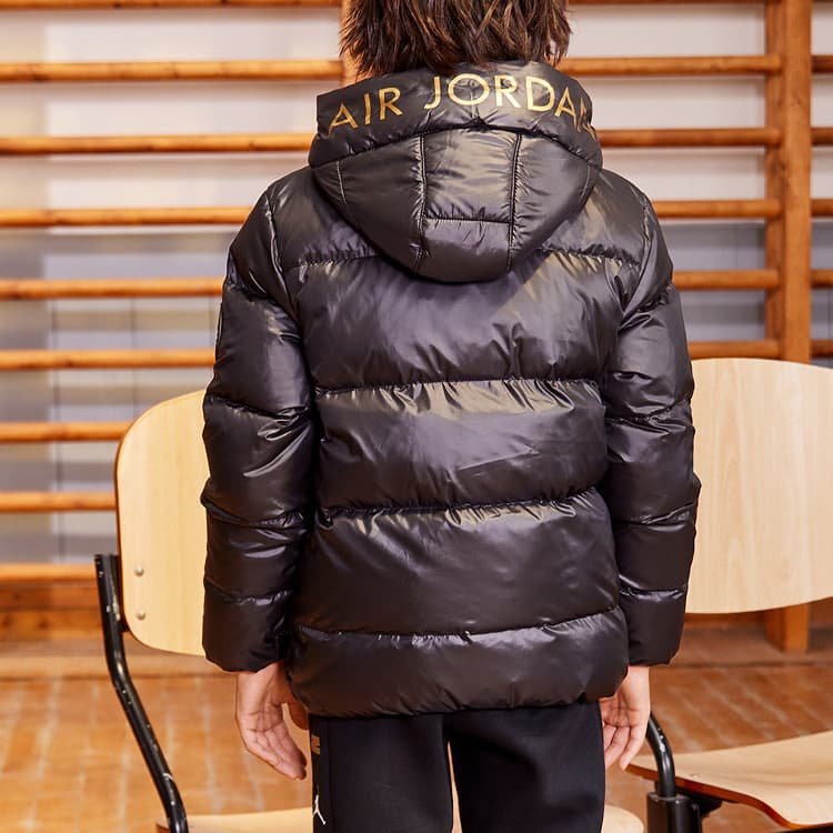 Пуховик Jordan Темно-черный Детский