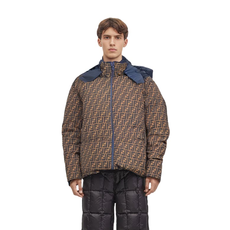 Пуховик FENDI FW22 унисекс синий