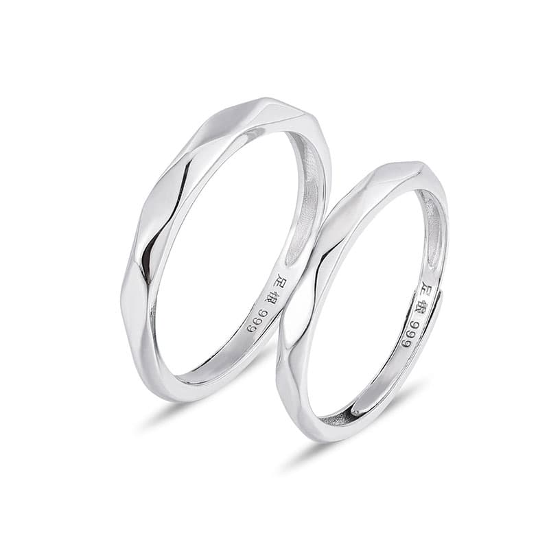 VANA S999 Изысканные серебряные кольца унисекс