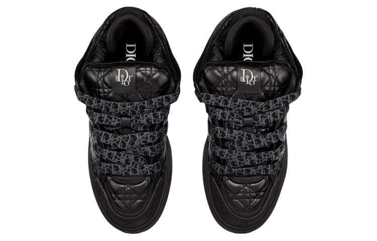 Стеганая кожа теленка Cannage черного цвета DIOR B9S Skater Erl