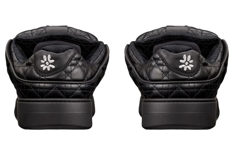 Стеганая кожа теленка Cannage черного цвета DIOR B9S Skater Erl