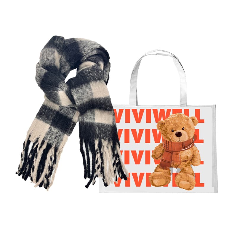 VIVIWELL вязаные шарфы унисекс