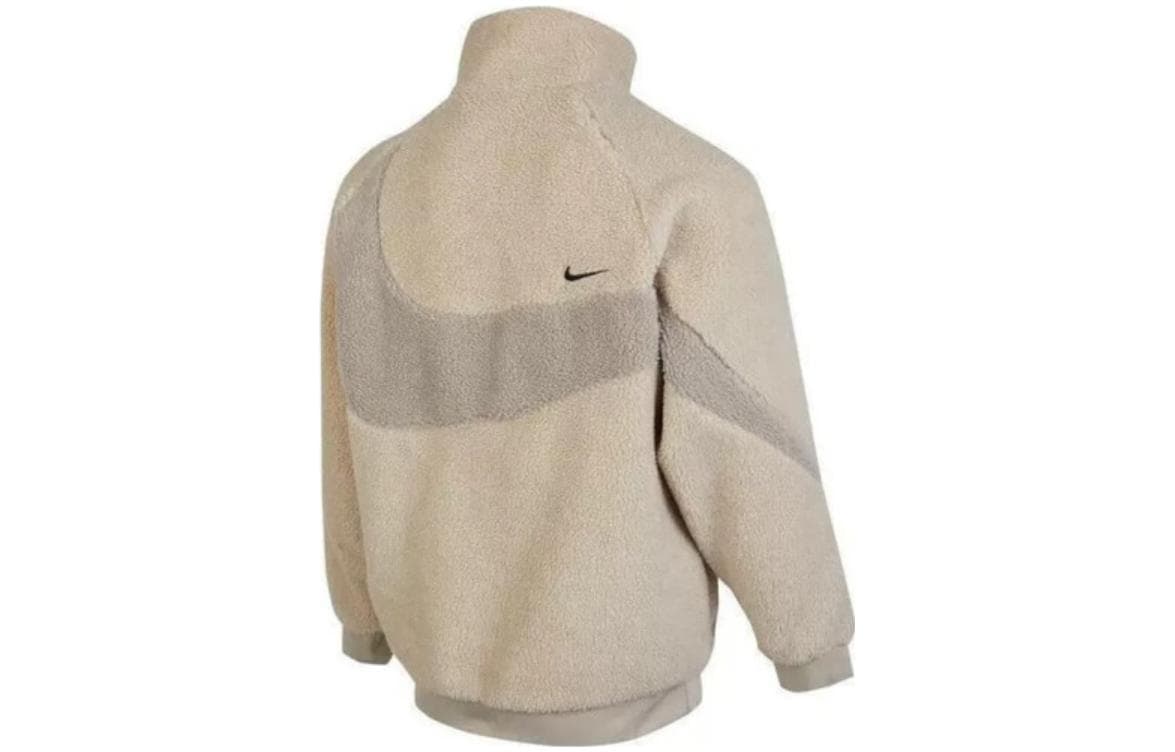 Мужские бархатные куртки Nike молочно-белые