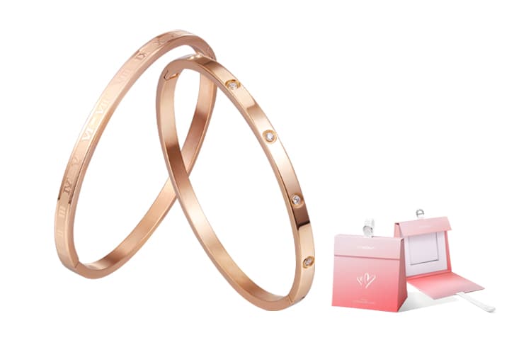 Женские браслеты CAROMAY из розового золота